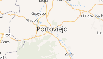 Portoviejo - szczegółowa mapa Google