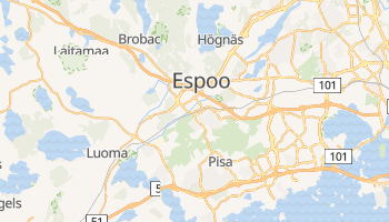 Espoo - szczegółowa mapa Google