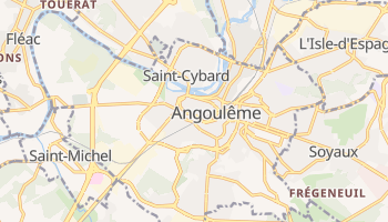 Angoulême - szczegółowa mapa Google