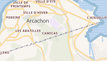 Arcachon - szczegółowa mapa Google