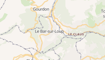 Le Bar-sur-Loup - szczegółowa mapa Google