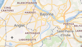 Bajonna - szczegółowa mapa Google