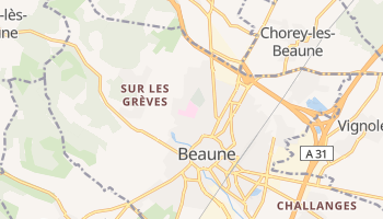 Beaune - szczegółowa mapa Google