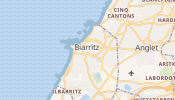 Biarritz - szczegółowa mapa Google