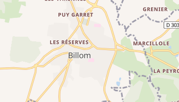 Billom - szczegółowa mapa Google