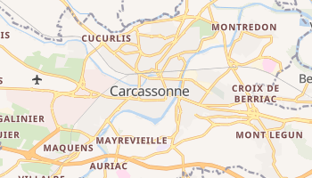 Carcassonne - szczegółowa mapa Google