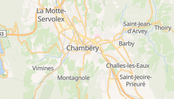Chambéry - szczegółowa mapa Google