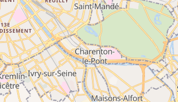 Charenton-le-Pont - szczegółowa mapa Google