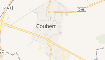 Coubert - szczegółowa mapa Google