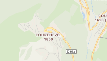 Courchevel - szczegółowa mapa Google