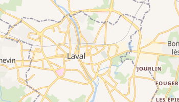 Laval - szczegółowa mapa Google