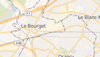 Bourget - szczegółowa mapa Google