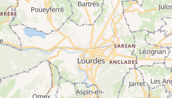 Lourdes - szczegółowa mapa Google