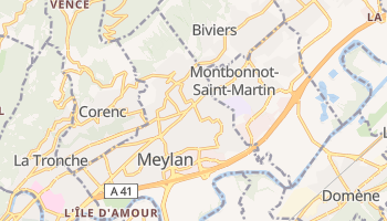 Meylan - szczegółowa mapa Google