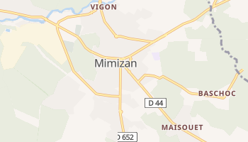 Mimizan - szczegółowa mapa Google