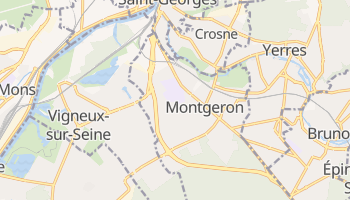 Montgeron - szczegółowa mapa Google