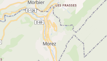 Morez - szczegółowa mapa Google