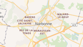 Narbona - szczegółowa mapa Google
