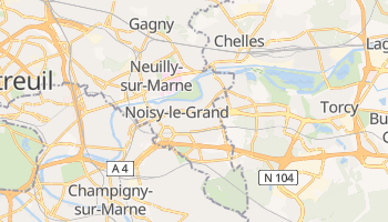 Noisy-le-Grand - szczegółowa mapa Google