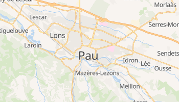 Pau - szczegółowa mapa Google