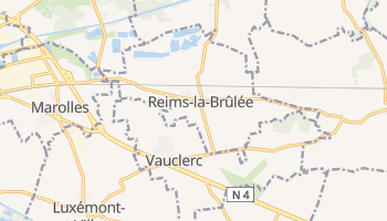 Reims - szczegółowa mapa Google