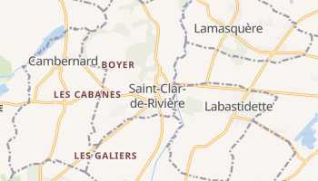 Saint-Clar - szczegółowa mapa Google