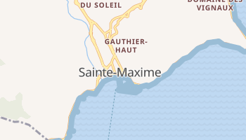 Sainte-Maxime - szczegółowa mapa Google