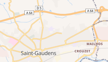 Saint-Gaudens - szczegółowa mapa Google