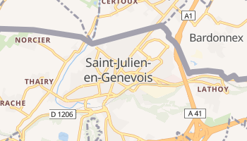 Saint-Julien-en-Genevois - szczegółowa mapa Google