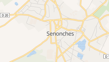 Senonches - szczegółowa mapa Google