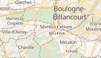 Sèvres - szczegółowa mapa Google