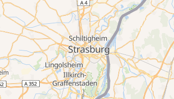 Strasburg - szczegółowa mapa Google