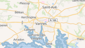 Vannes - szczegółowa mapa Google