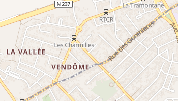 Vendôme - szczegółowa mapa Google