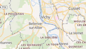 Vichy - szczegółowa mapa Google