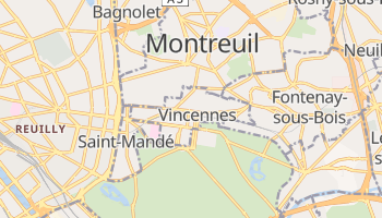 Vincennes - szczegółowa mapa Google