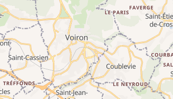 Voiron - szczegółowa mapa Google