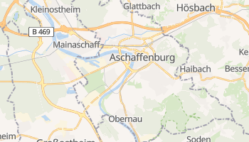 Aschaffenburg - szczegółowa mapa Google