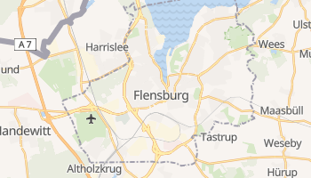 Flensburg - szczegółowa mapa Google