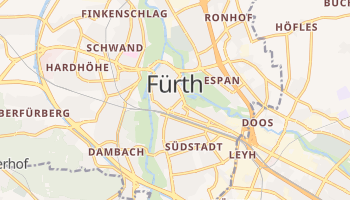 Fürth - szczegółowa mapa Google