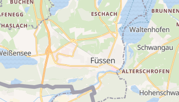 Füssen - szczegółowa mapa Google