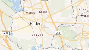 Hilden - szczegółowa mapa Google