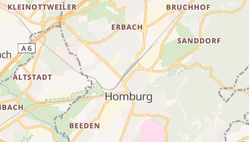 Homburg - szczegółowa mapa Google