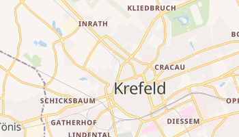 Krefeld - szczegółowa mapa Google