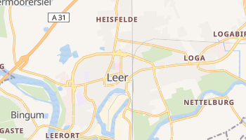 Leer - szczegółowa mapa Google
