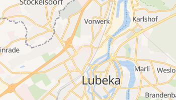 Lubeka - szczegółowa mapa Google