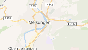 Melsungen - szczegółowa mapa Google