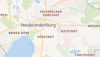 Neubrandenburg - szczegółowa mapa Google