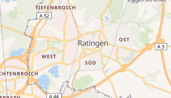 Ratingen - szczegółowa mapa Google