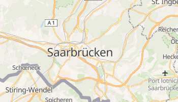 Saarbrücken - szczegółowa mapa Google